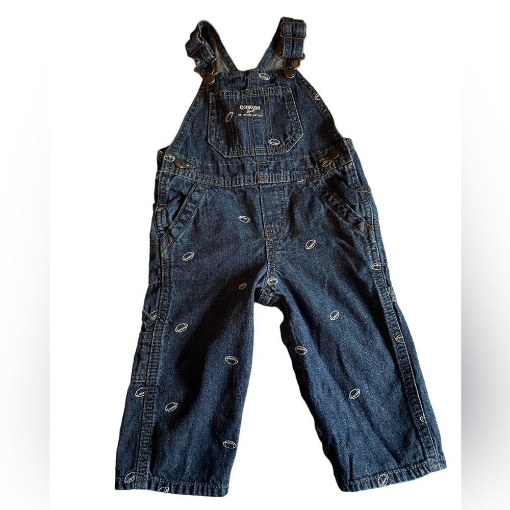 OshKosh B’gosh Embroidered Football Overalls